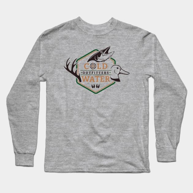 Cold Water Logo Full Color Long Sleeve T-Shirt by Cold Water Outfitters